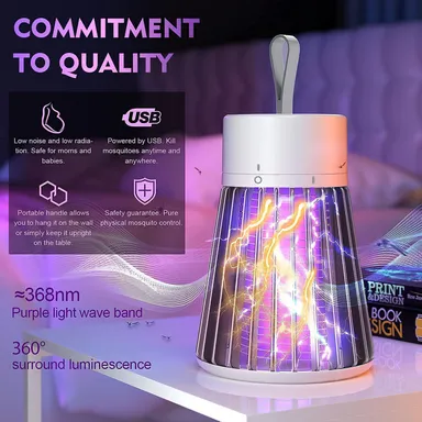 Geckoman Eco Friendly LED Mosquito Killer Lamp with USB Power | Electronic Mosquito Trap for Home & Bedroom (MOS LED) thumbnail 3