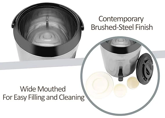Milton Stellar 5 Thermosteel 4.6L Insulated Stainless Steel Jug with PU Insulation Hot & Cold Water Storage | Leakproof Hygienic Design for Home Office Events image 6