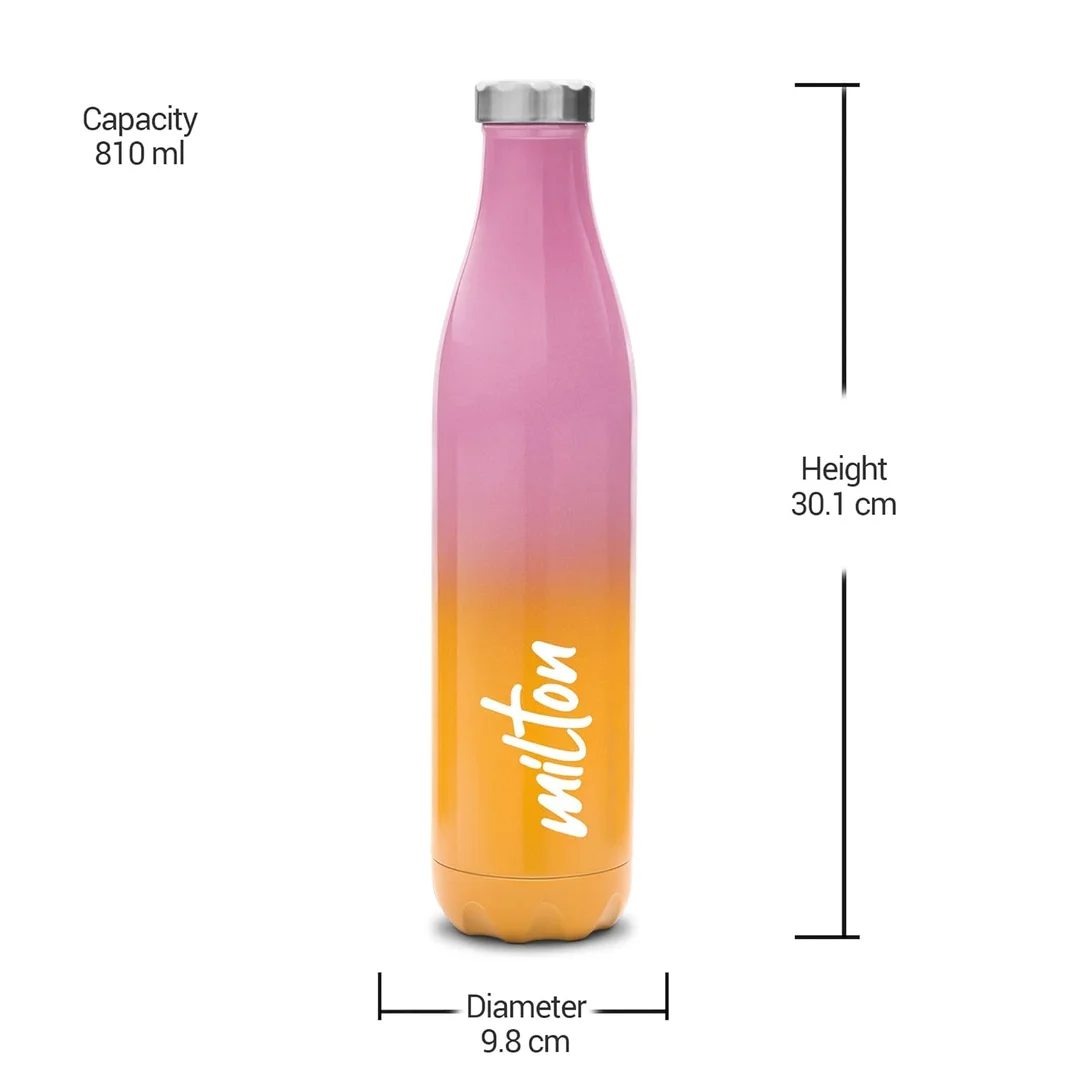 Milton Prudent 810ml Thermosteel Bottle | Hot Cold Water Bottle | Leak Proof Rust Free | Office Travel Tea Coffee | Blue image 3
