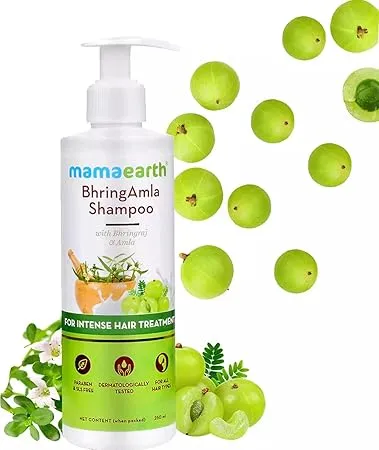 Mamaearth BhringAmla Shampoo for Dry & Frizzy Hair  Best Herbal Shampoo with Bhringraj & Amla for Intense Hair Treatment thumbnail 1