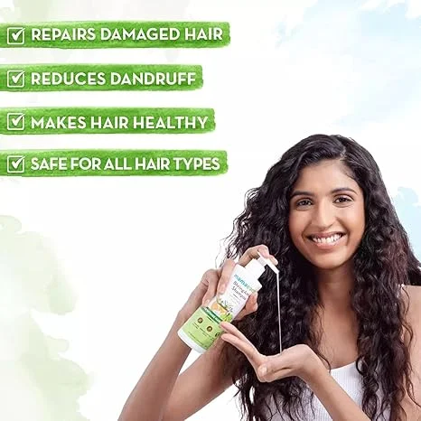 Mamaearth BhringAmla Shampoo for Dry & Frizzy Hair  Best Herbal Shampoo with Bhringraj & Amla for Intense Hair Treatment image 4