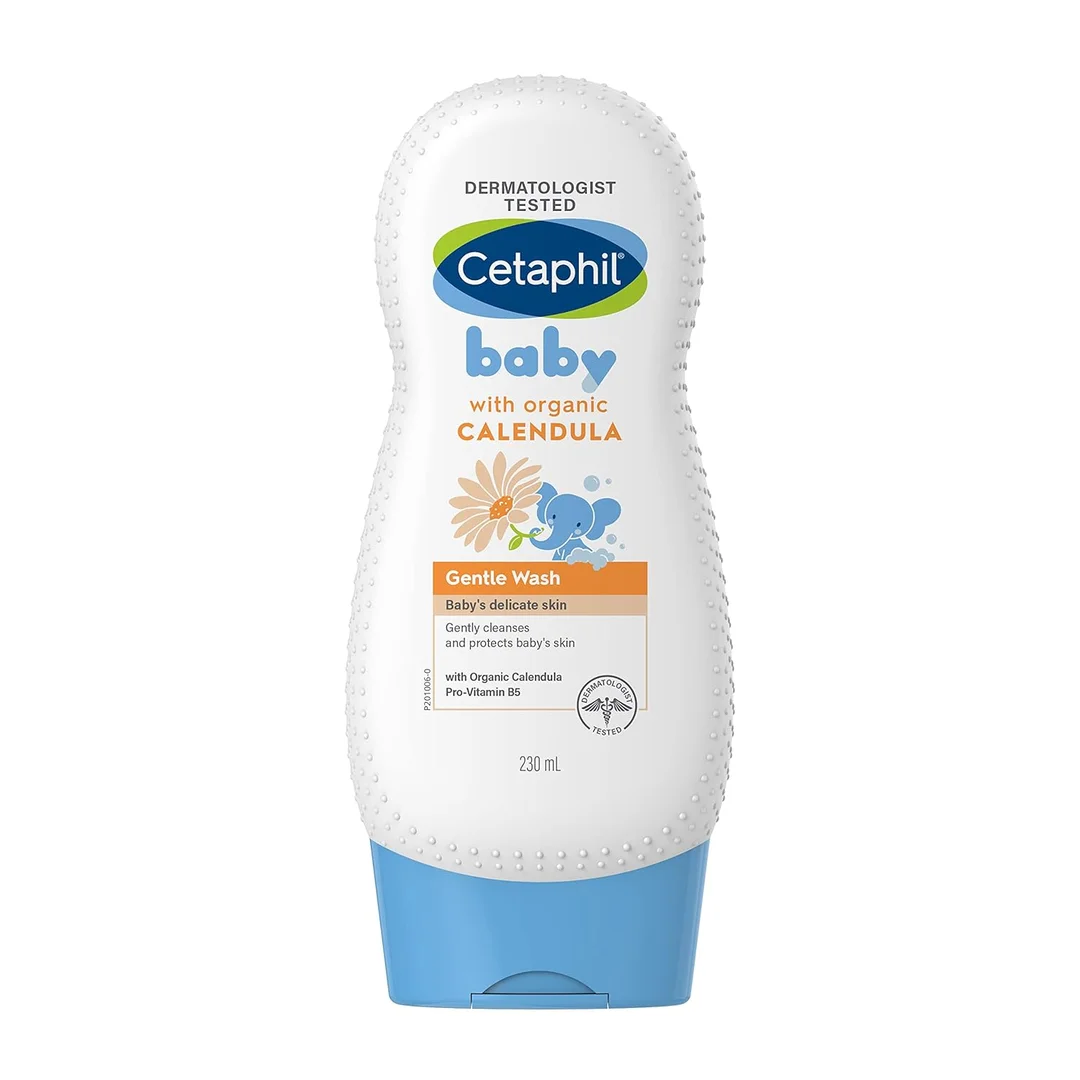 Cetaphil Baby Gentle Wash with Organic Calendula 230ml| Best Baby Body Wash for Sensitive Skin| Eczema| and Dry Skin image 1