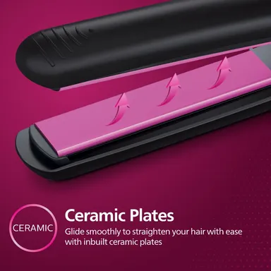 Philips Selfie Hair Straightener HP8302/06 Ceramic Hair Straightener for Damaged Hair with SilkPro Care, No Heat Damage, Compact & Fast Heating, Salon-Quality Styling at Home thumbnail 3