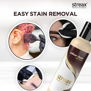 Streax Professional Color Clean Destainer (100ml) – Hair Color Stain Remover for Salon & Home Use	 thumbnail 1