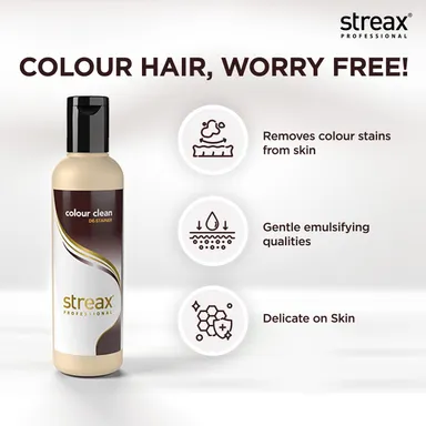 Streax Professional Color Clean Destainer (100ml) – Hair Color Stain Remover for Salon & Home Use	 thumbnail 2