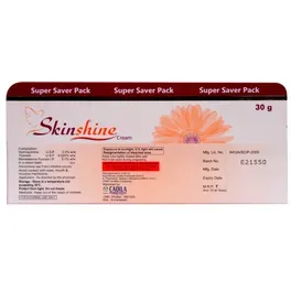 Skinshine 30g Hydroquinone Tretinoin Mometasone Cream for Dark Spots Melasma Pigmentation Skin Brightening Treatment – Triple Action Tone Correction & Even Skin Complexion thumbnail 1