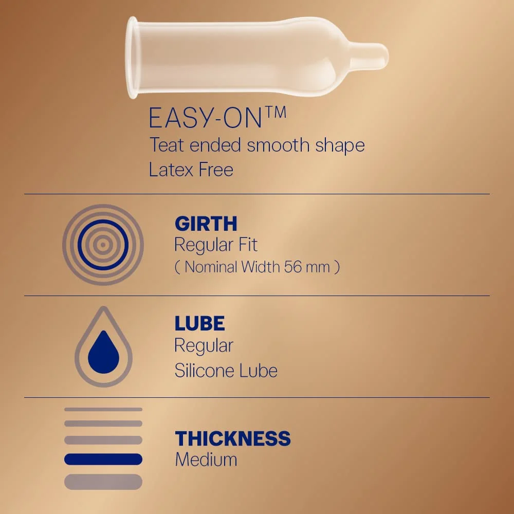 Durex Real Feel Condoms for Men | 3 Count | Latex-Free for Enhanced Pleasure and Comfort – Best Condoms for Sensitive Skin image 3