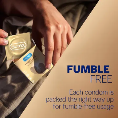 Durex Real Feel Condoms for Men | 3 Count | Latex-Free for Enhanced Pleasure and Comfort – Best Condoms for Sensitive Skin thumbnail 4