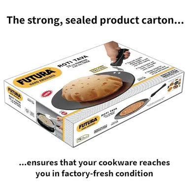 Hawkins Futura 28 cm Tawa | AT28 | Hard Anodised Non-Stick Tawa with Stainless Steel Handle – Induction Compatible for Roti, Chapati, Paratha thumbnail 5