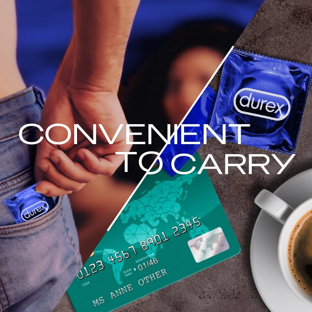 Durex Extra Thin Flavoured Condoms Pack of 3 – Bubblegum, Chocolate, Strawberry – 12s image 5