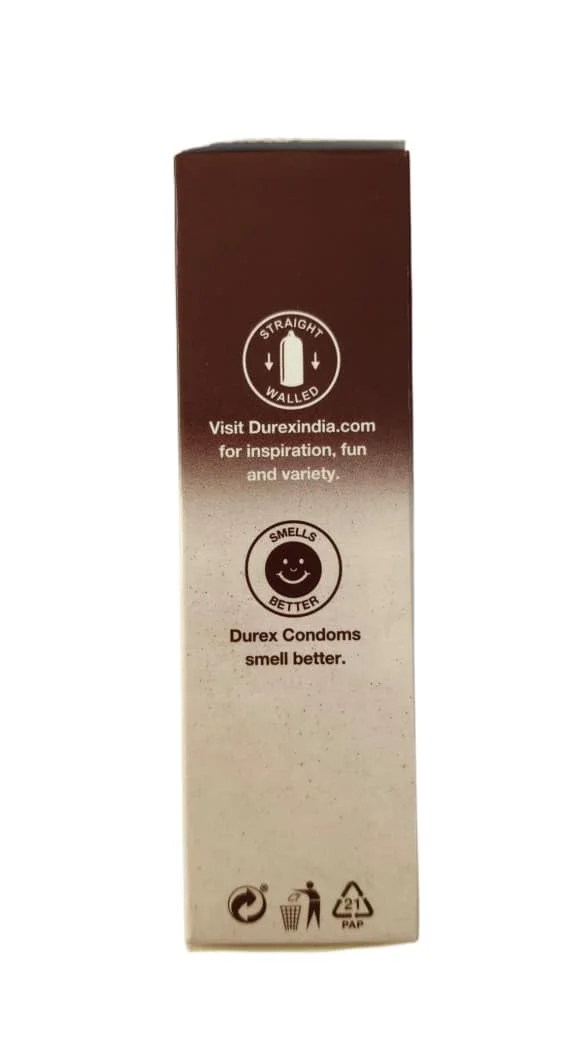 Premium Durex Extra Thin Intense Chocolate Flavoured Condoms for Men 10s – Ultra-Thin Lubricated Latex Condoms High Sensitivity Oral Sex Protection Pac image 4