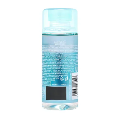 LAKMÉ Micellar Water  Hydrating & Soothing Face Cleanser | Gentle Makeup Remover, Micellar Cleansing Water 200ml thumbnail 1