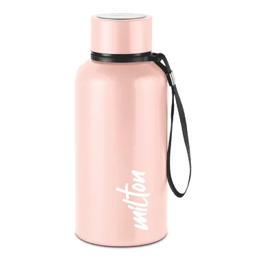 Milton Aura 500 Thermosteel 520ml Water Bottle Beige | Leak Proof Hot & Cold Vacuum Insulated for Office Gym School thumbnail 0